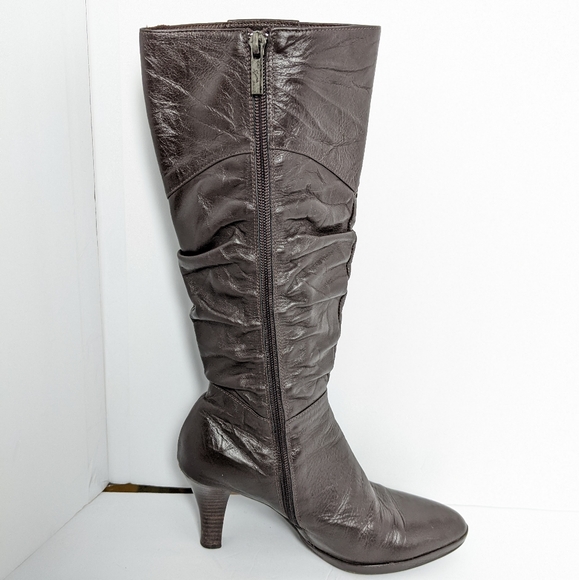 Cat pard leather knee high boots - Picture 5 of 16